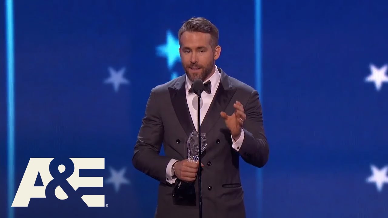 Ryan Reynolds Wins Best Actor in a Comedy | 22nd Annual Critics' Choice Awards | A&E - YouTube