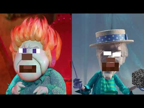 Insane Minecraft Snow Miser vs Heat Miser Parody