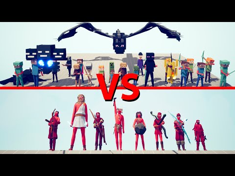 MINECRAFT Team vs RANGED Team - Totally Accurate Battle Simulator TABS