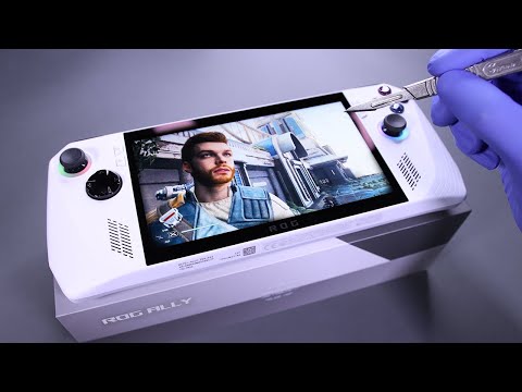 ASUS ROG Ally Gaming Handheld Unboxing - ASMR