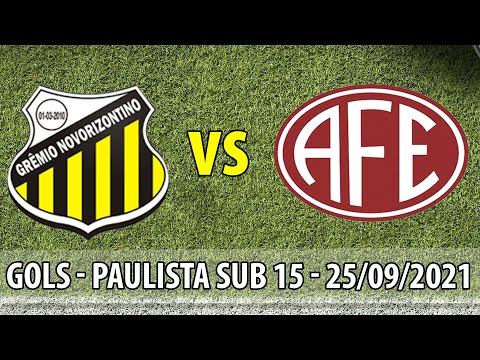 GOLS   Paulista 2021 Sub 15 - Novorizontino 1 x 1 Ferroviária (25/09/2021)
