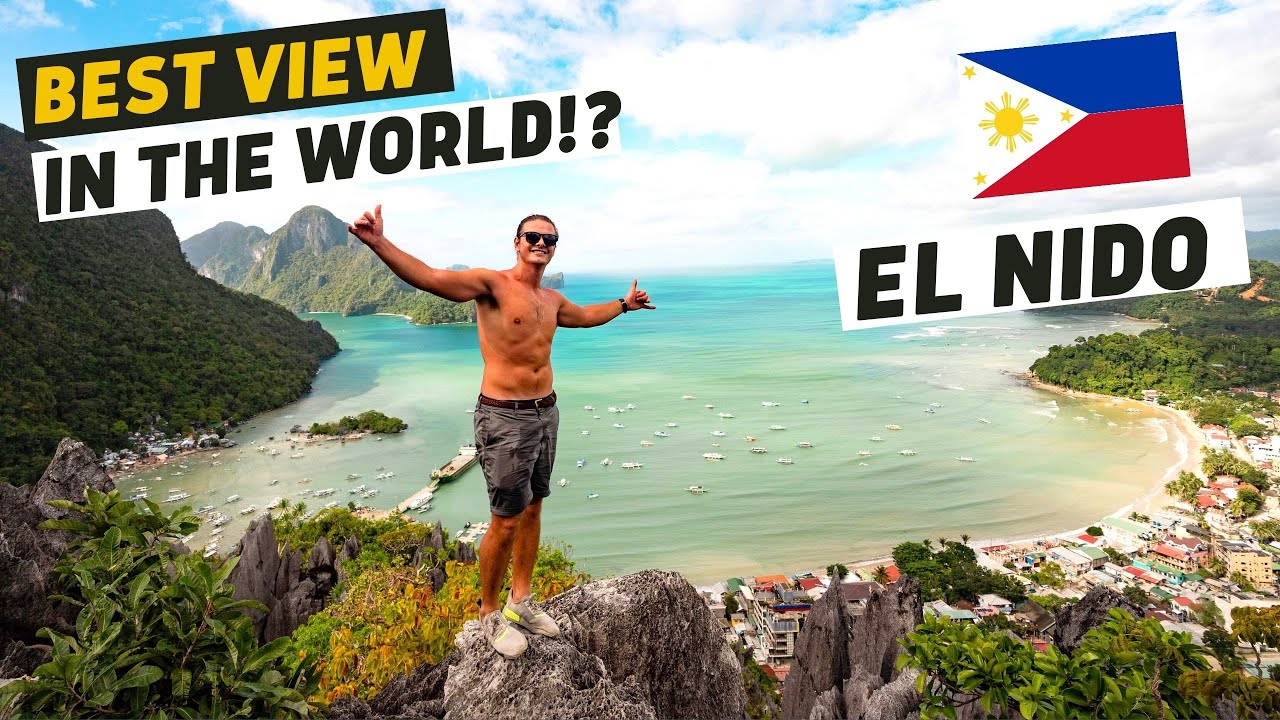 A traveler hikes Taraw Cliff in this video.