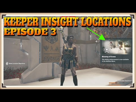 Assassin's Creed Odyssey: Fate of Atlantis - All Keepers Insights Locations in Episode 3