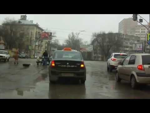 Koło podcina przechodnia - Russia style
