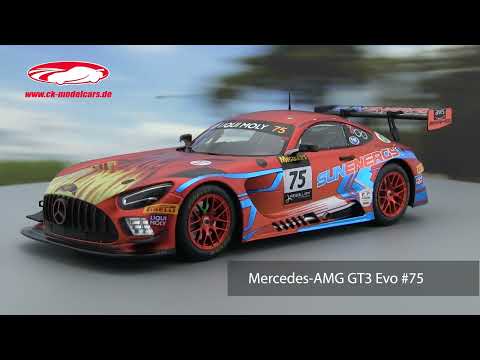 Ixo 1:18 Mercedes-AMG GT3 Evo #75 ganhador 12h Bathurst 2022