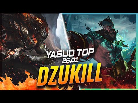 Dzukill - Yasuo vs Gangplank TOP Patch 26.1 - Yasuo Gameplay