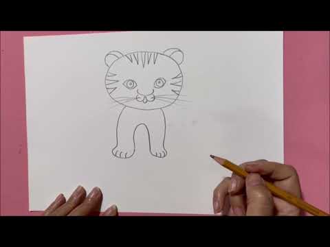 Tạo hình: Vẽ chú hổ con