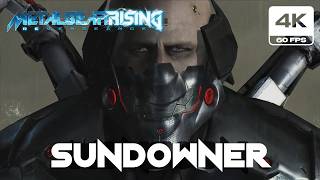 Metal Gear Rising Revengeance - Sundowner Boss Fight (4K 60FPS PC High Graphic Settings)