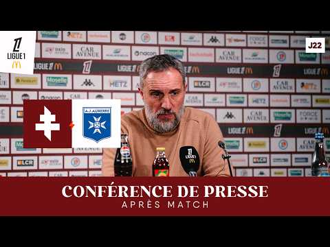 25-26 - Matchday 22: Metz - Auxerre, Benoît Tavenot's reaction