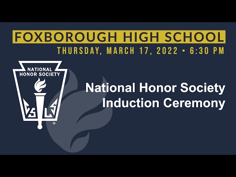 Thumbnail for National Honor Society Induction Ceremony 3/17/22