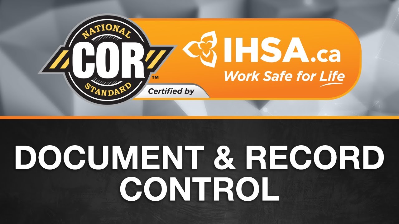 IHSA.ca - Document & Record Control