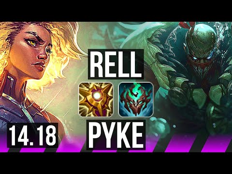 RELL & Draven vs PYKE & Ezreal (SUP) | 66% winrate, 1/4/21 | NA Master | 14.18