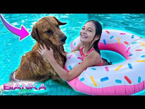 MY DOG SAVED ME IN THE POOL! - BIANKA