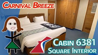 Cabin Tour & Ship Review: Carnival Breeze Square Interior 6381