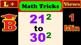 21 to 30 square Trick