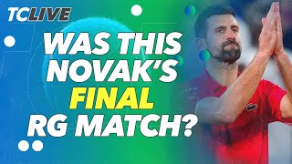 Tennis Channel Did Novak Djokovic just play his last EVER RolandGarros