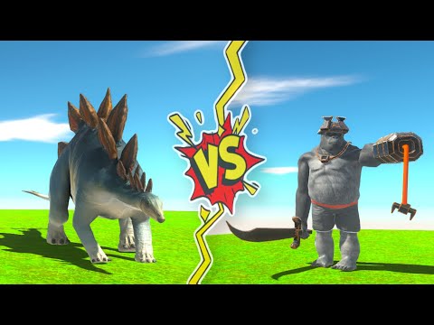 ARBS Scimitarilla VS Stegosaurus | Animal Revolt Battle Simulator