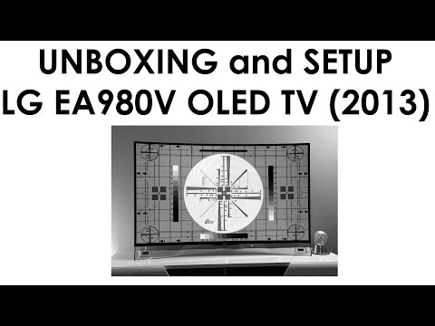 Unboxing and setup LG 55EA980V OLED TV