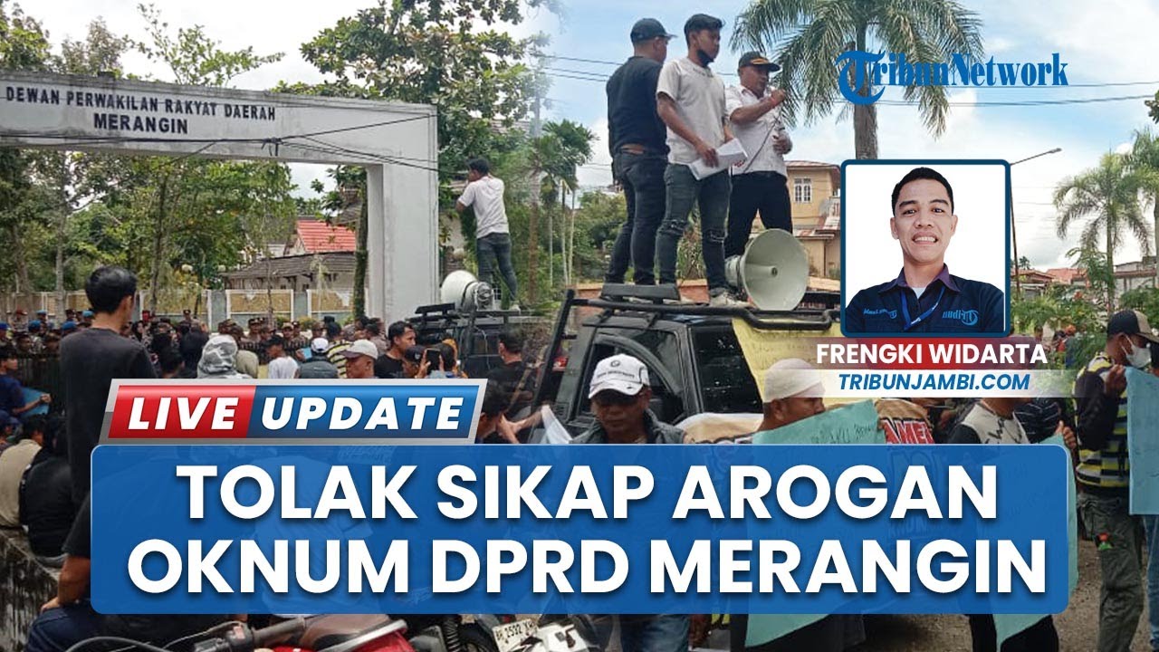 Warga Front Dusun Bangko Lakukan Aksi Tolak Sikap Arogansi Anggota DPRD Merangin