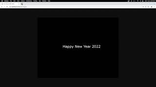 Create image with center aligned text in php | Happy new year 2022 from learnWebCoding