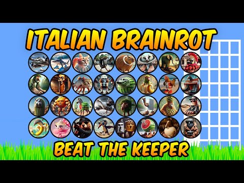 Italian Brainrot Beat The Keeper Tournament - Algodoo Marble Race