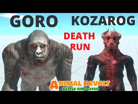 Goro e Kozarog Death Run  - Animal Revolt Battle Simulator