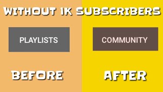 How to Get Community Tab on Youtube with 0 Subscribers 2021