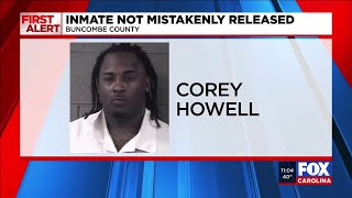 Officials: Clerical error leads to false report of ‘mistakenly released inmate’