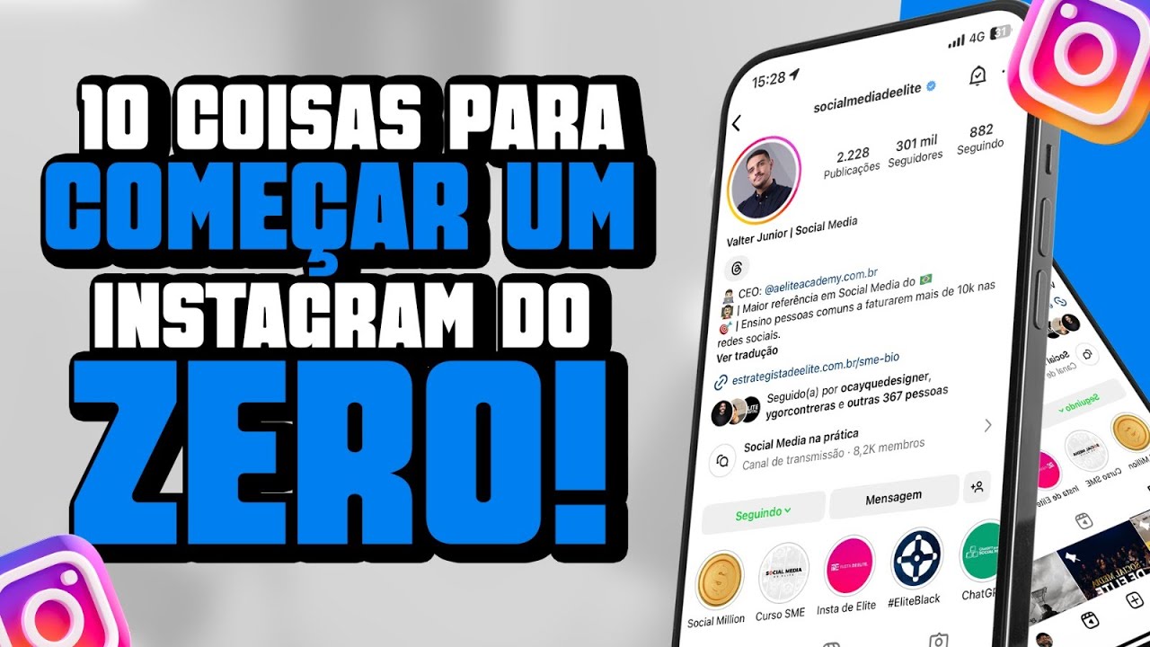 Como começar um Instagram do zero | Social Media de Elite