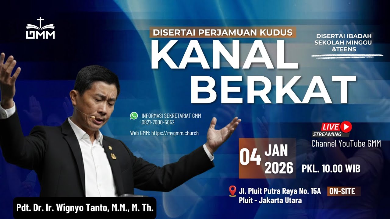 KANAL BERKAT – Pdt. Dr. Ir. Wignyo Tanto, M.M., M.Th. (040126)