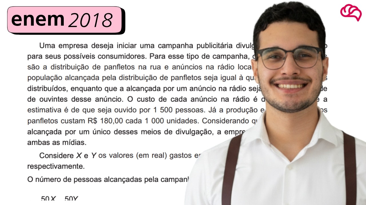 Resolução em Vídeo — Questão 148 ENEM 2018