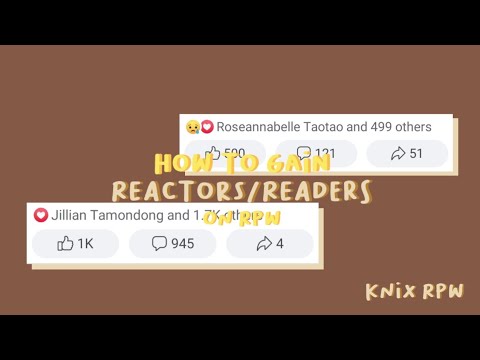 How to Gain Reactors/Readers on RPW | Knix RPW