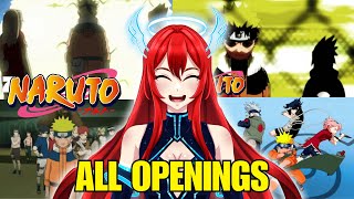FIRST TIME REACTING to ALL NARUTO Openings (1-9)