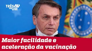 Bolsonaro sanciona novas propostas sobre a compra de vacinas