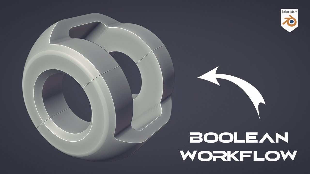 BOOLEAN workflow - Blender Hard Surface Modeling Tutorial