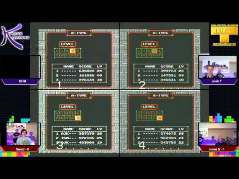 2012 Tetris World Championships Top 8 Round 1 - Eli M. VS Josh T. & Sean R. VS Jonas N.
