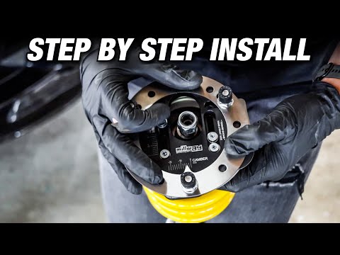E92 M3 W/ Ohlins R&T Coilovers: Millway Camber Plate Install