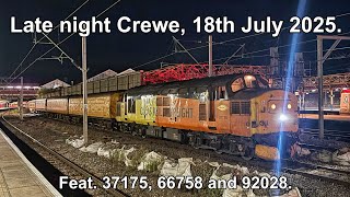 Late night Crewe Station, 18th July 2025.