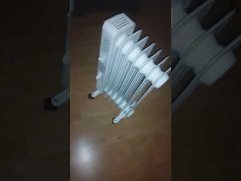 walmart radiator heater in action