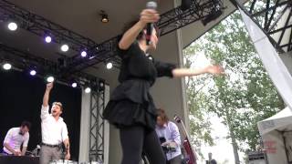 Caravan Palace perform "Brotherswing" live at the 2013 Calgary Folk Music Festival