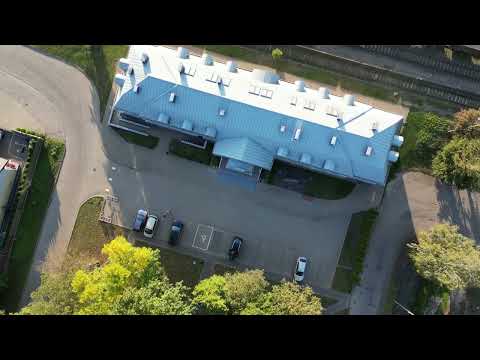 Biblioteka Miejska w Sokołowie Podlaskim z lotu ptaka.