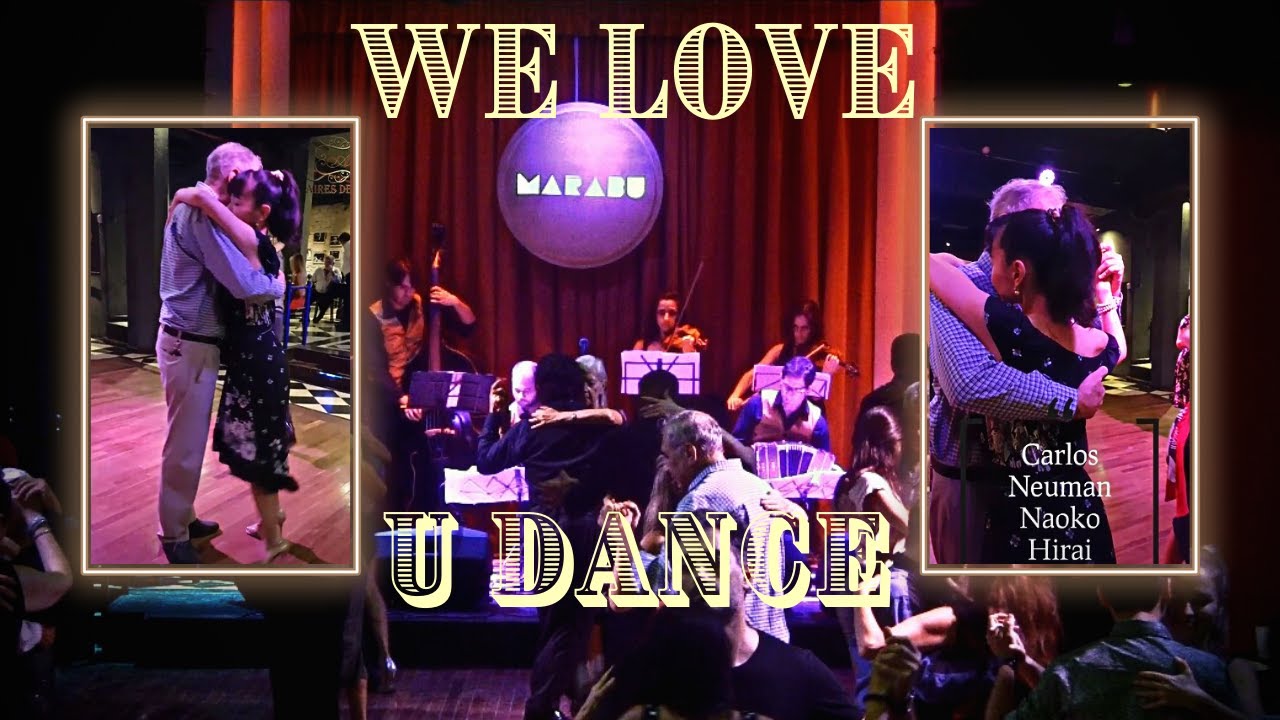 Baile de tango en la pista. Milongueando. Milonga Parakultutal. Carlos Neuman, Naoko Hirai