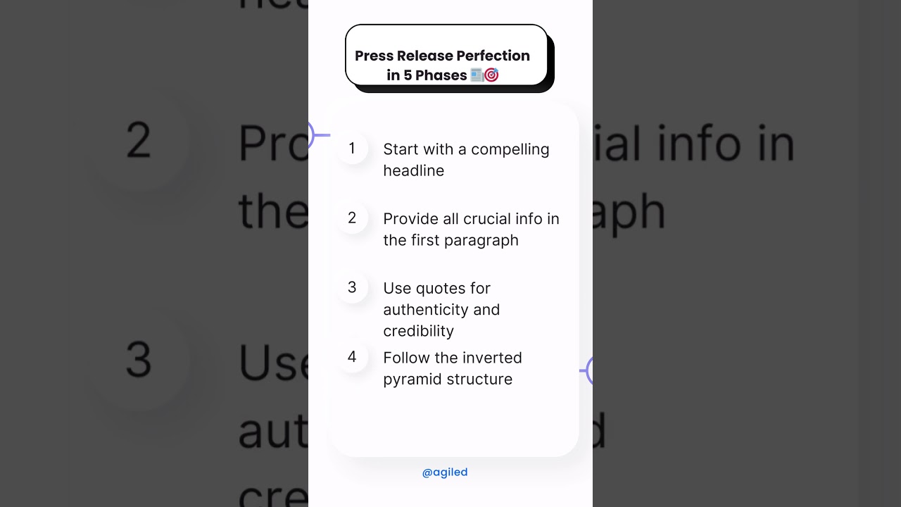 Crafting the perfect press release: 5 steps