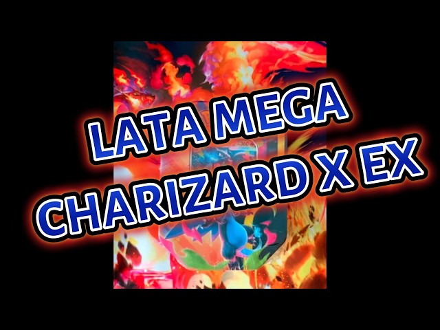 Vídeo relacionado con Pokémon: Lata Mega-Charizard de JCC Pokémon: Mega-Charizard X ex de JCC Pokémon (4 Sobres de Mejora y 1 Carta holográfica de promoción)