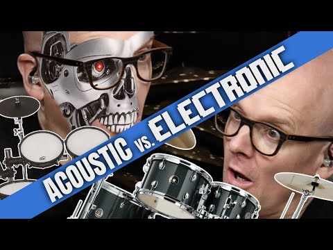 Acoustic vs Electronic Drum Performance ⚡ (Whoa, Black Betty!)