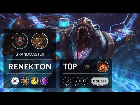 Renekton Top vs Gnar - KR Grandmaster Patch 9.16