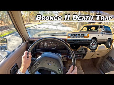 Driving America's Biggest Roll Over Risk - 1989 Ford Bronco II (POV Binaural Audio)