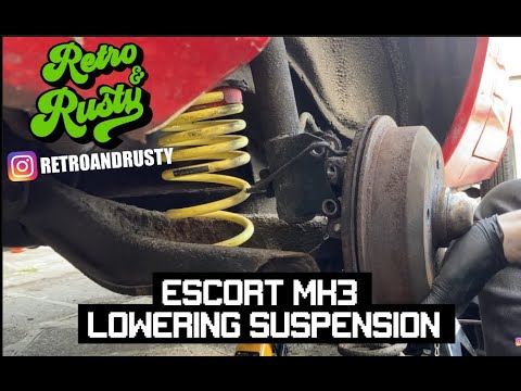 REPLACING MY ESCORT MK3's SUSPENSION -(30mm LOWERING SPRINGS)