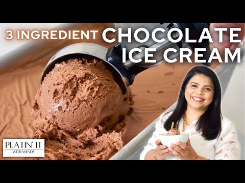 Easy Homemade Chocolate Ice Cream | 3 Ingredient Ice Cream Recipe