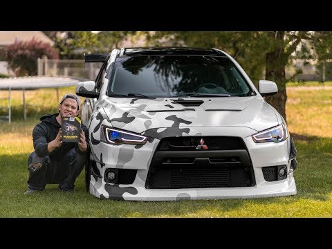 Evo X Gets Demon Eye Headlights!